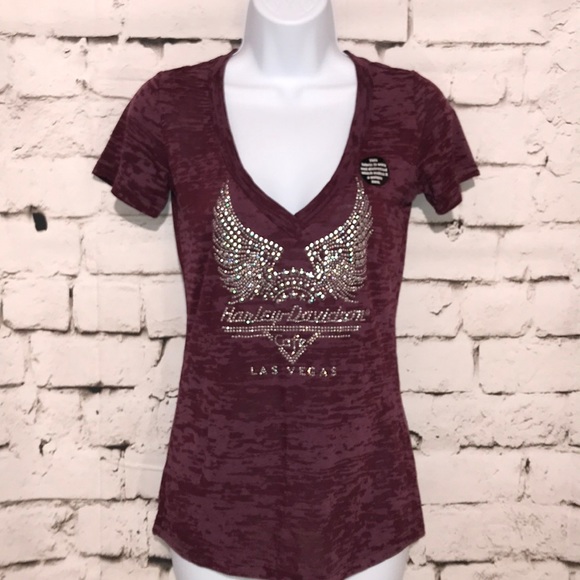 Harley-Davidson Tops - 🆕Harley-Davidson Cafe Burnout Tee, Size S